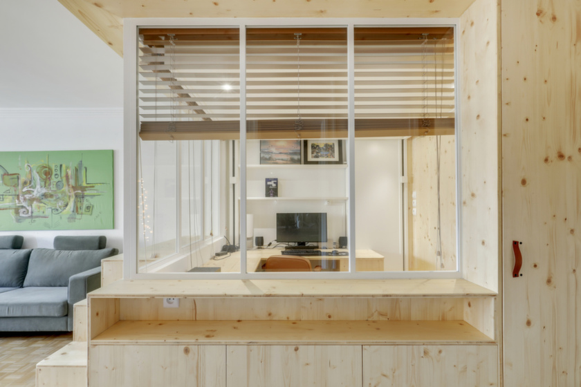 Samuel Crosnier architecte photo Bureau_lit d'appoint - Paris 13  